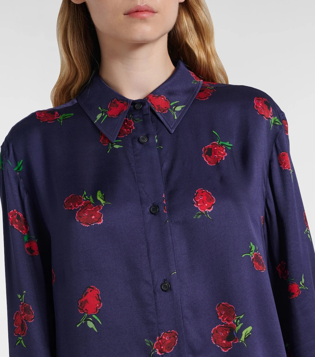 Khaite - Argo printed twill shirt