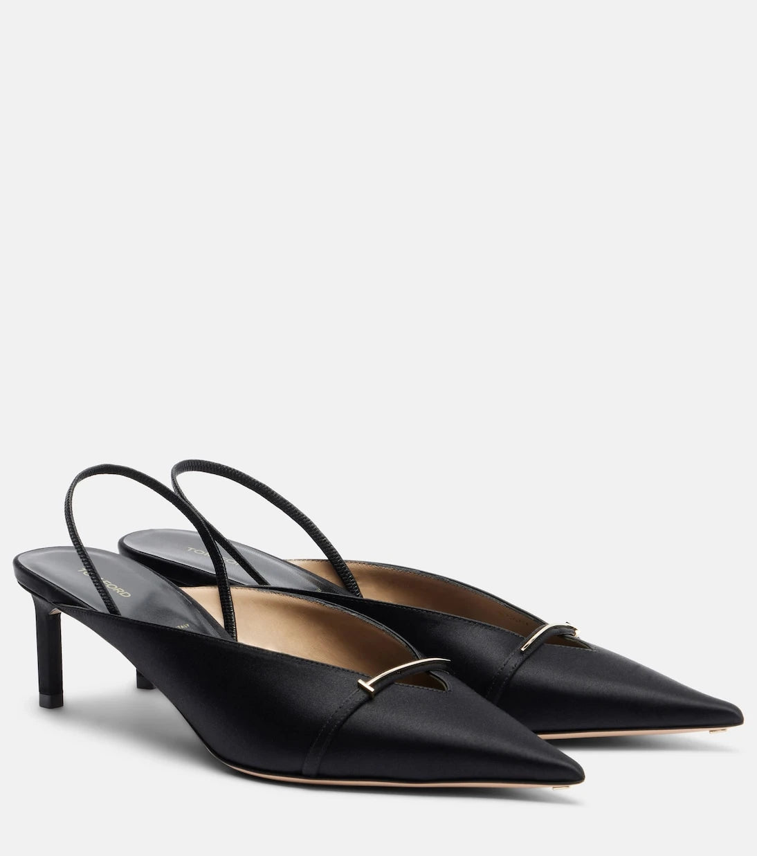 Tom Ford - T Icon 55 satin slingback pumps