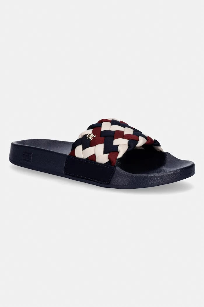 Tommy Hilfiger Kadın Terlik TH BRAIDED POOL SLIDE
