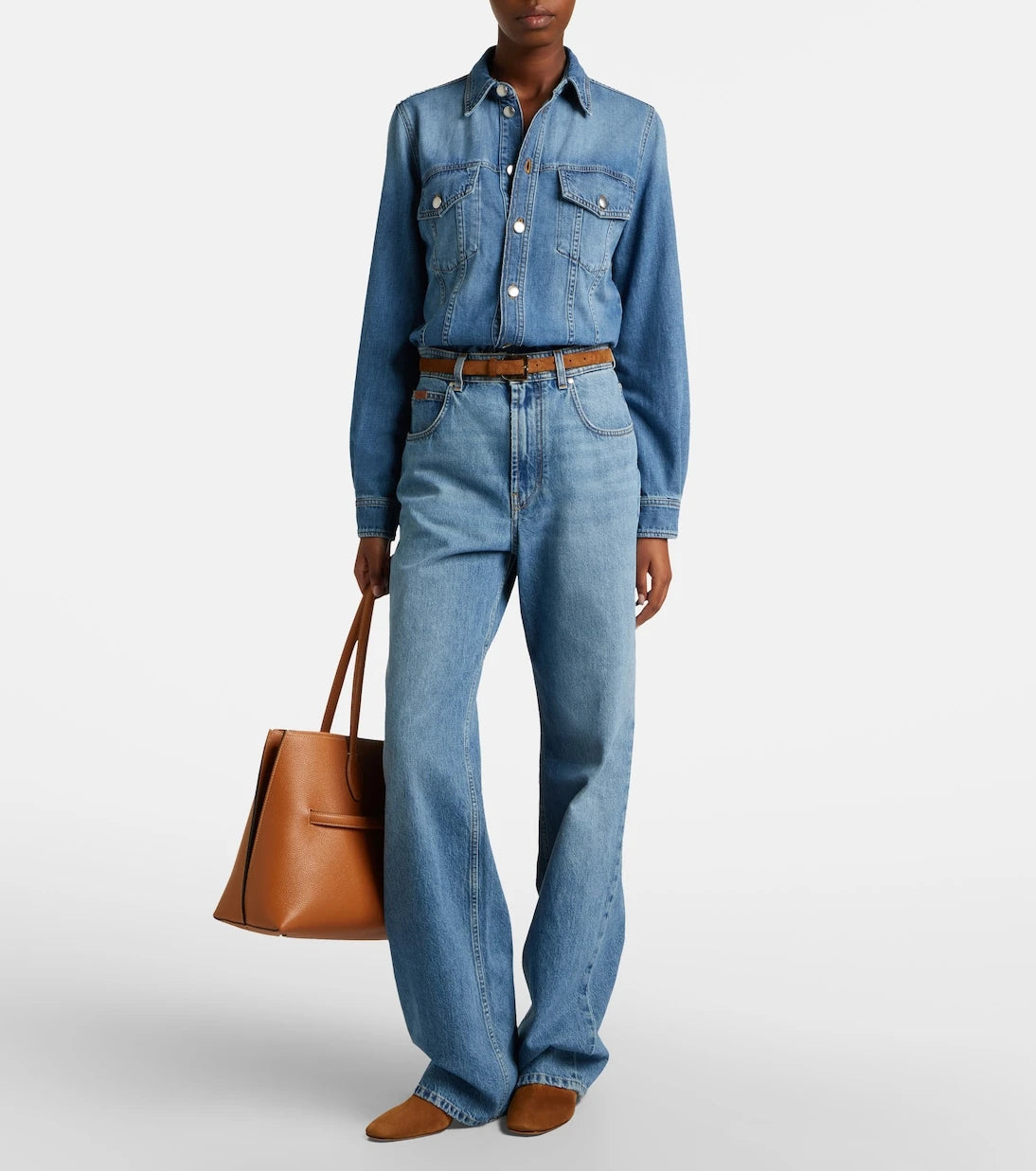 Tod's - High-rise wide-leg jeans
