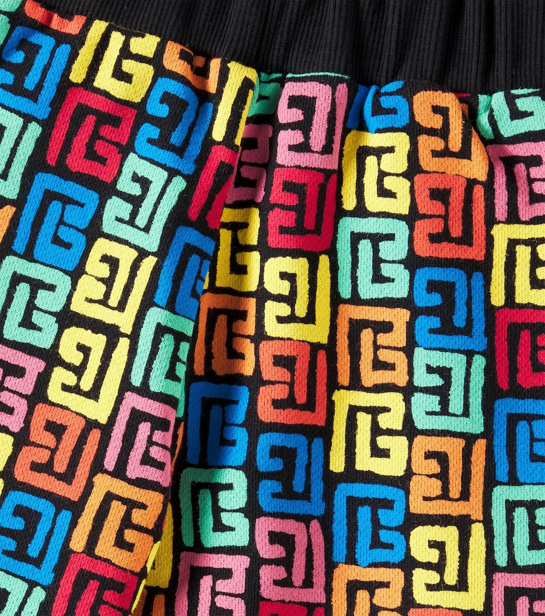 Balmain Kids - Monogram cotton jersey shorts