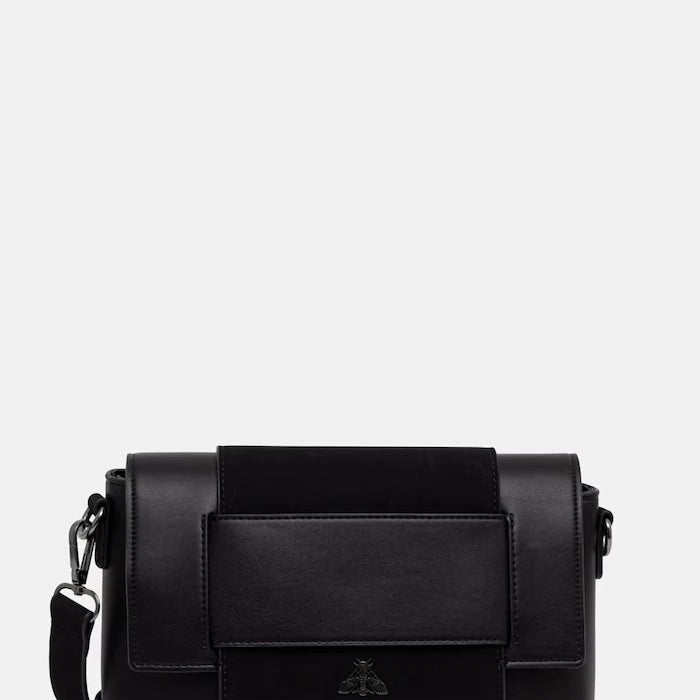 Medicine suni deri crossbody kadın çantası