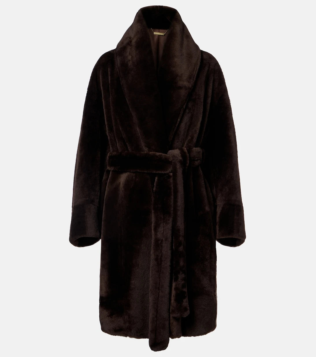 Nour Hammour - Juno shearling wrap coat
