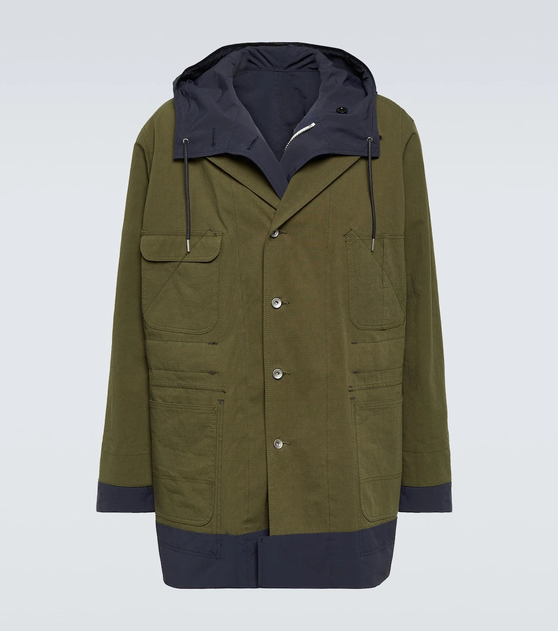Sacai - Reversible cotton-blend ripstop coat