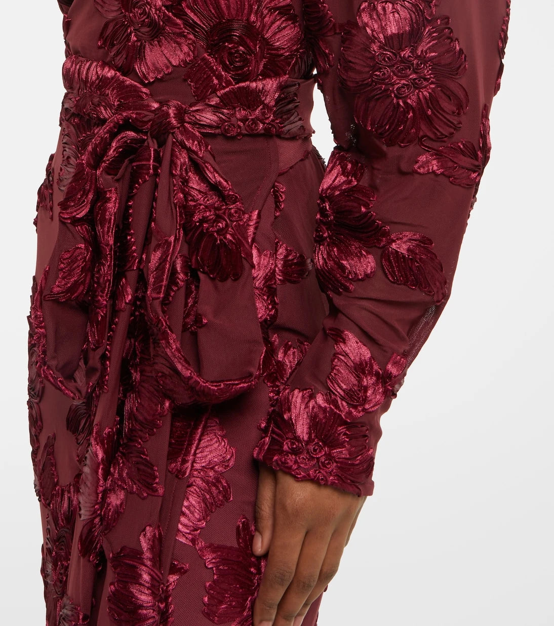 Rotate - Mesh midi dress