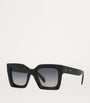 Celine Black Pointed Square Sunglasses
