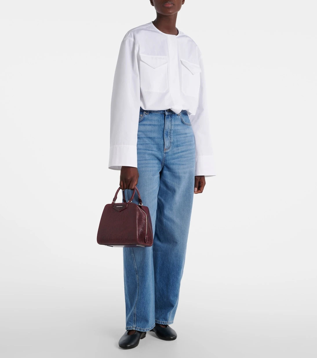 Givenchy - Antigona Cube Mini patent leather tote bag