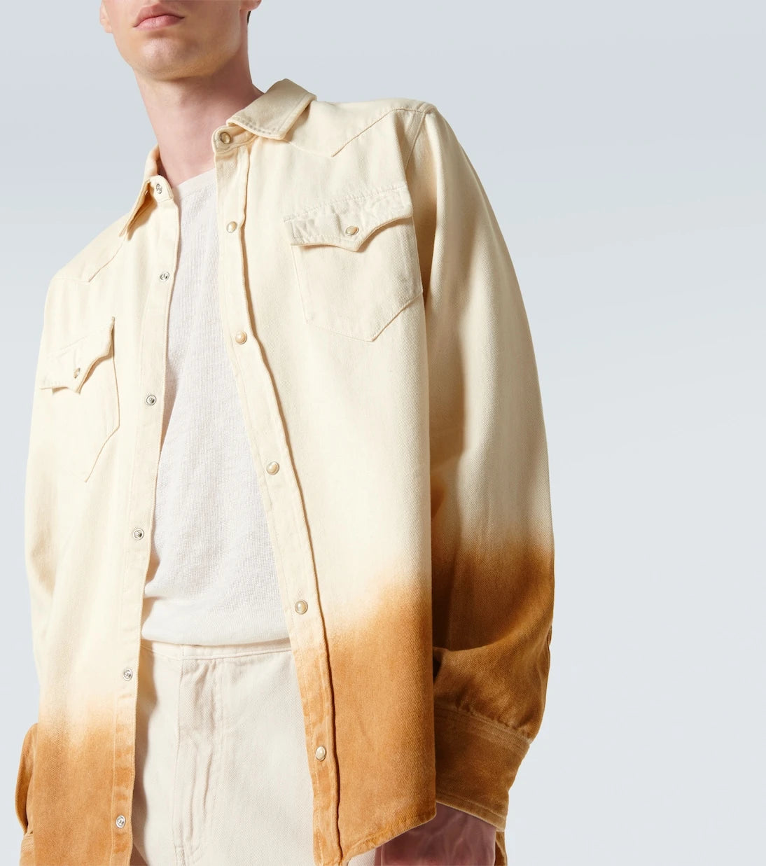 Alanui - Bright Hues printed denim shirt