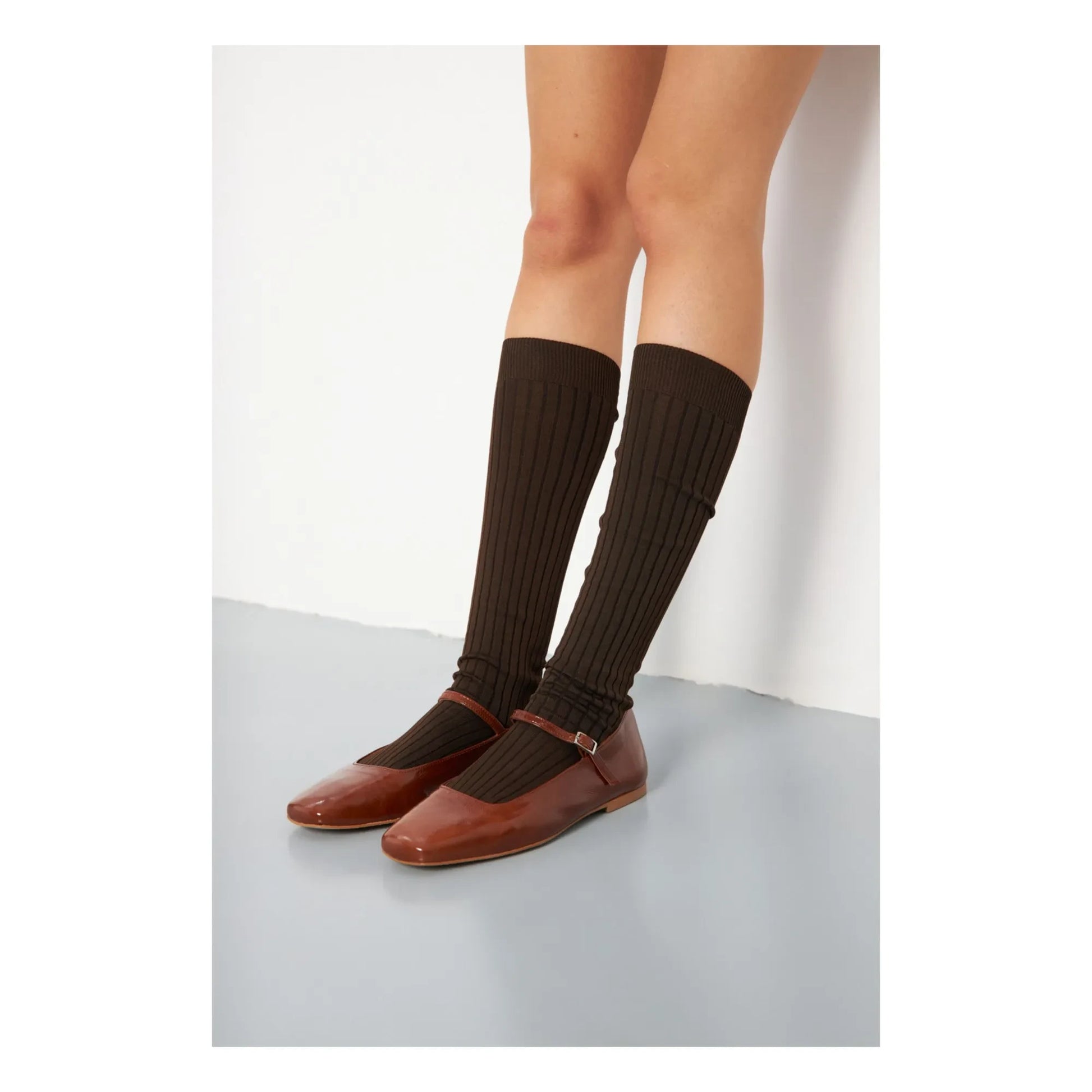Augusta - Julieta patent ballerinas | Brown