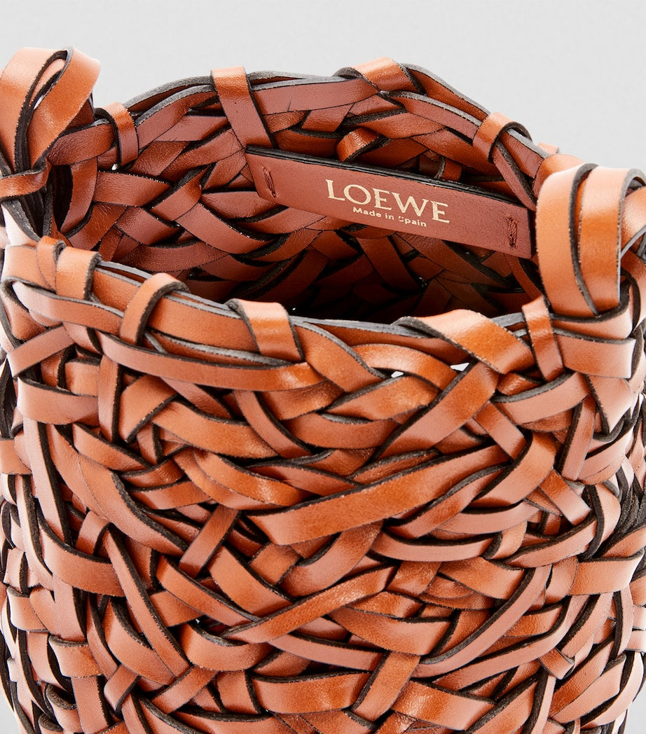 LOEWE Brown Small Leather Nest Bag