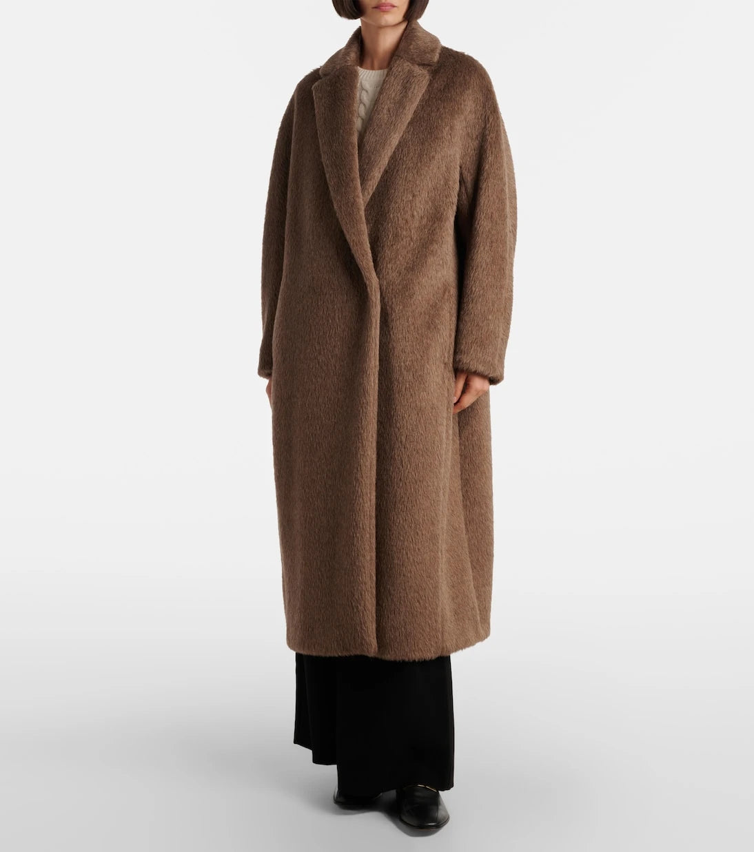 'S Max Mara - معطف Giorgia المخلوط من الألبكة والصوف
