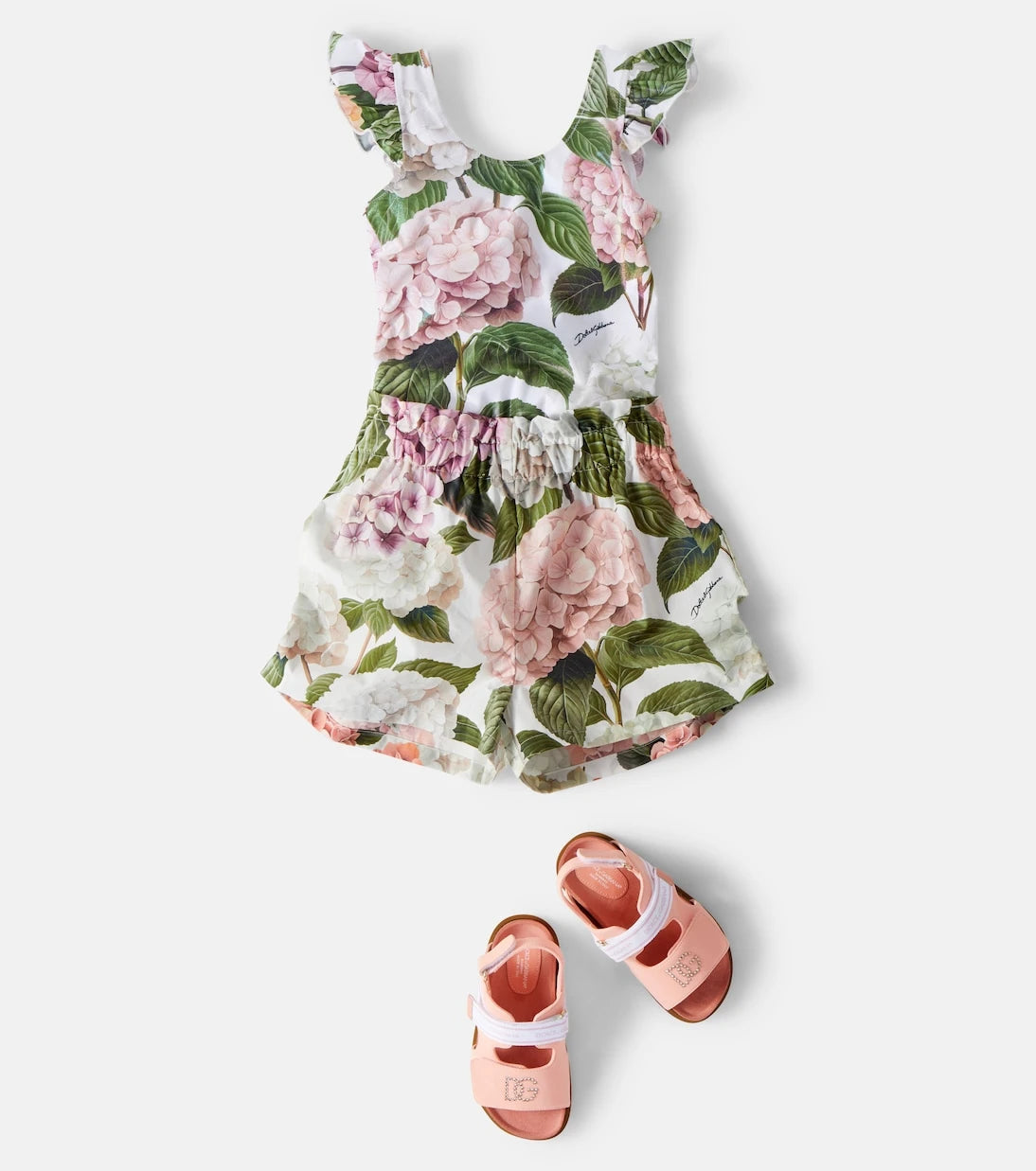 Dolce&Gabbana Kids - صنادل مزينة بشعار DG