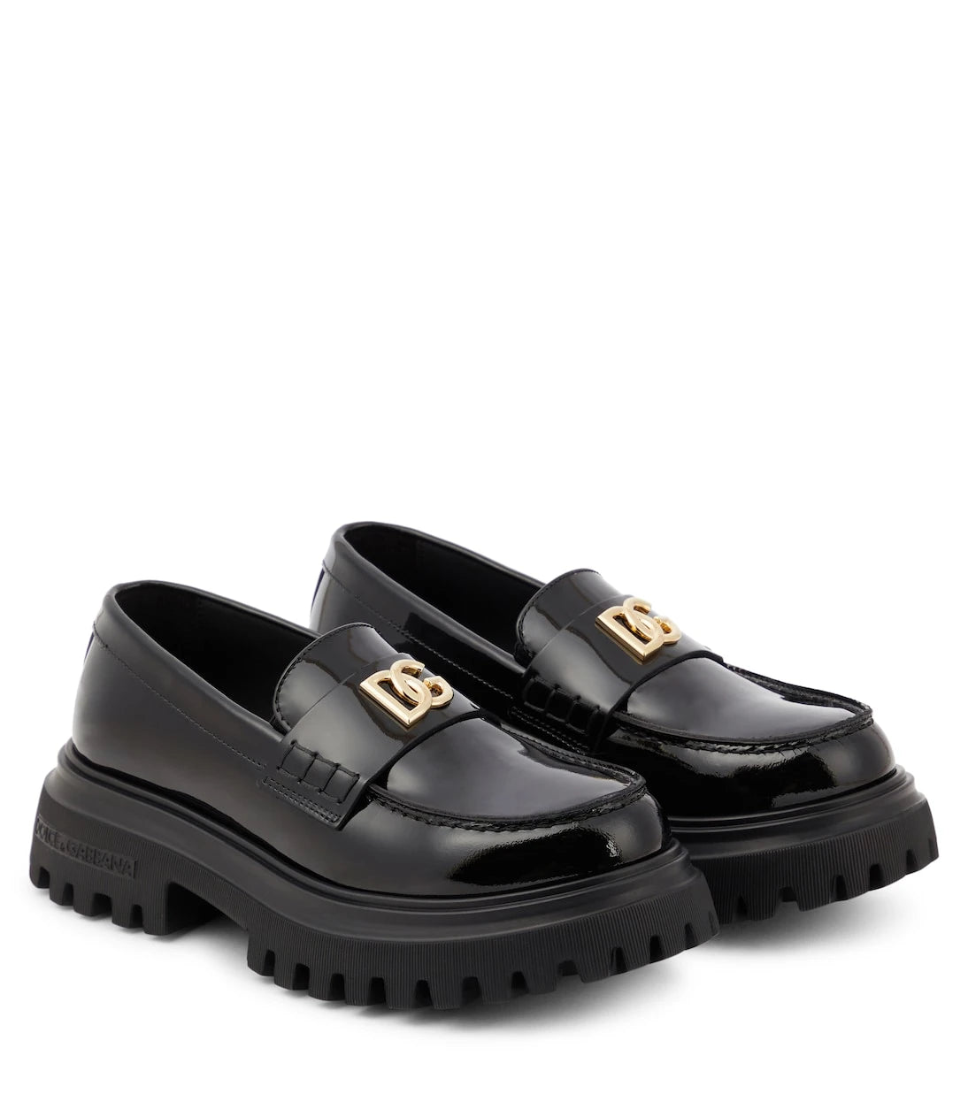 Dolce&Gabbana Kids - Patent leather loafers