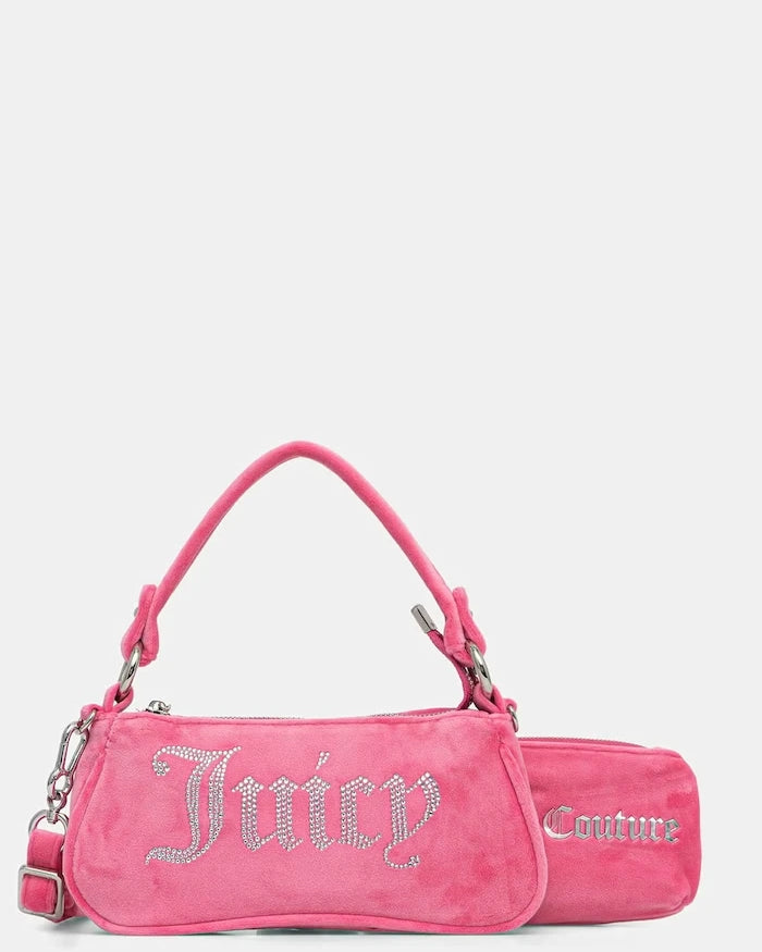 Juicy Couture чанта crossbody дамска от кадифе Kimberly