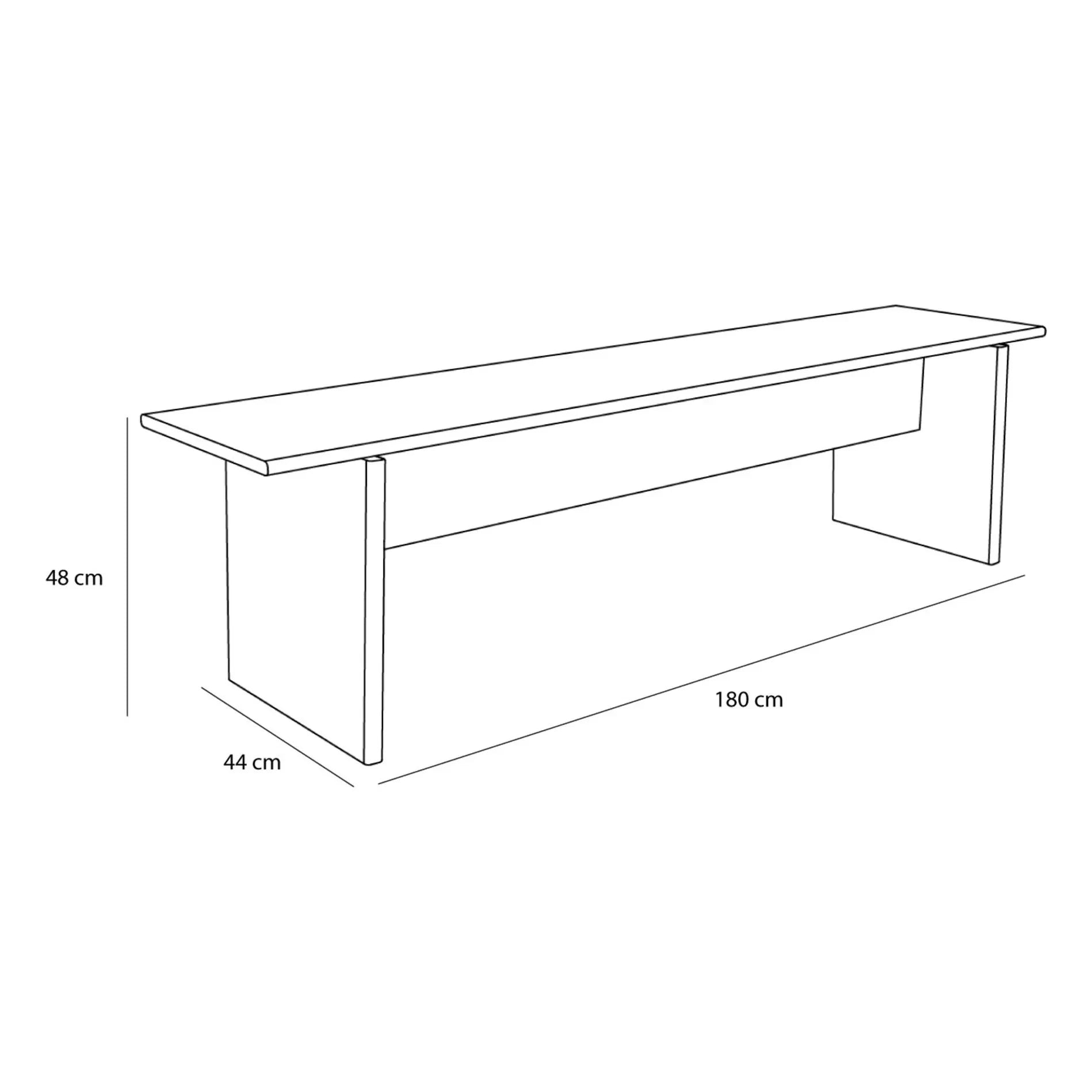 Hübsch - Baenk oak bench