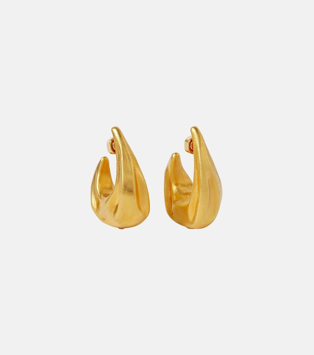 Khaite - Olivia Medium gold-plated hoop earrings
