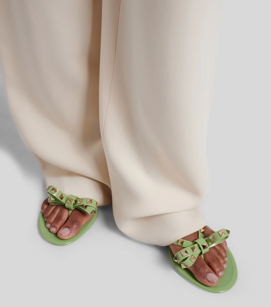 Valentino Garavani - Rockstud PVC thong sandals