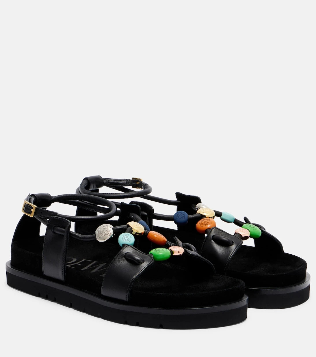 Loewe - Paula's Ibiza Pebble Beads leather sandals