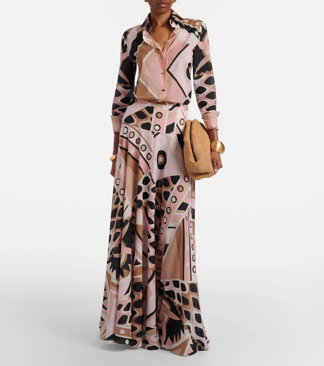 Pucci - Vivara cotton muslin maxi skirt