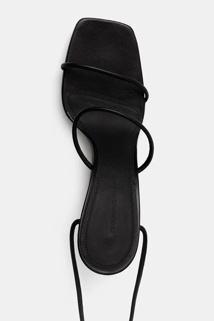 Rick Owens Lilies Cantilever 8 kesik platformlu deri sandaletler