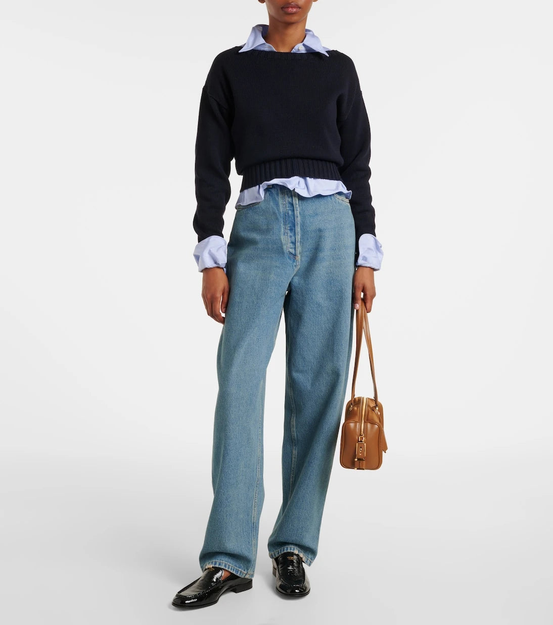 Prada - High-rise straight jeans