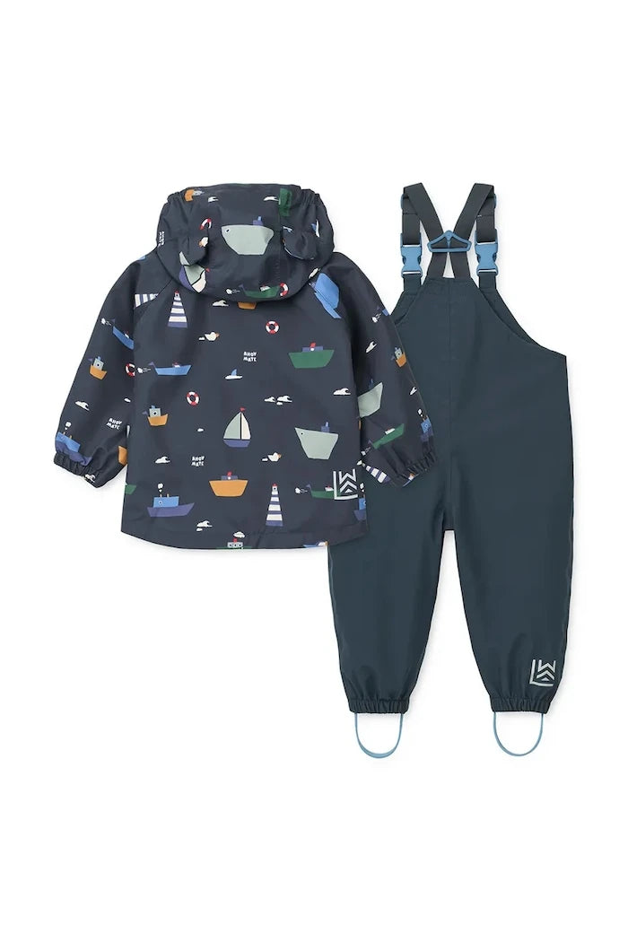 Liewood Manu Rainwear Set Çocuk Yağmurluk ve Pantolon