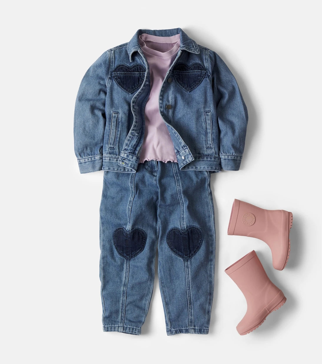 Stella McCartney Kids - Patch-appliqué barrel-leg jeans