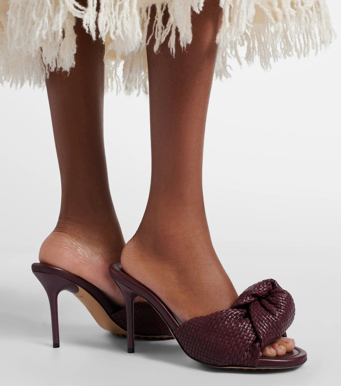 Bottega Veneta - Cherry Intreccio leather sandals