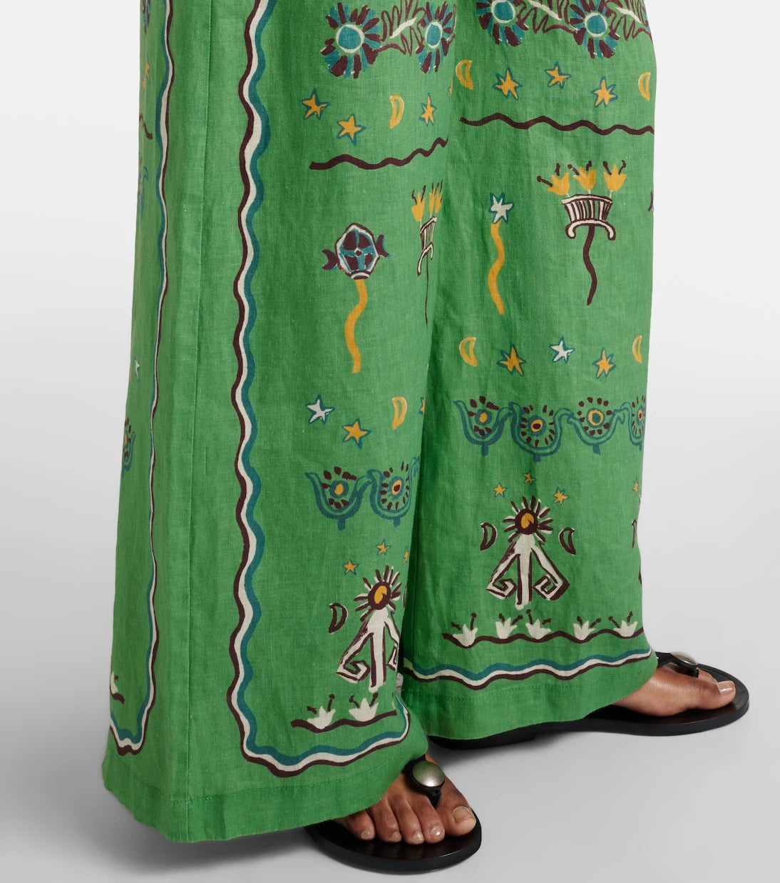 Alémais - Sun Dancer linen wide-leg pants