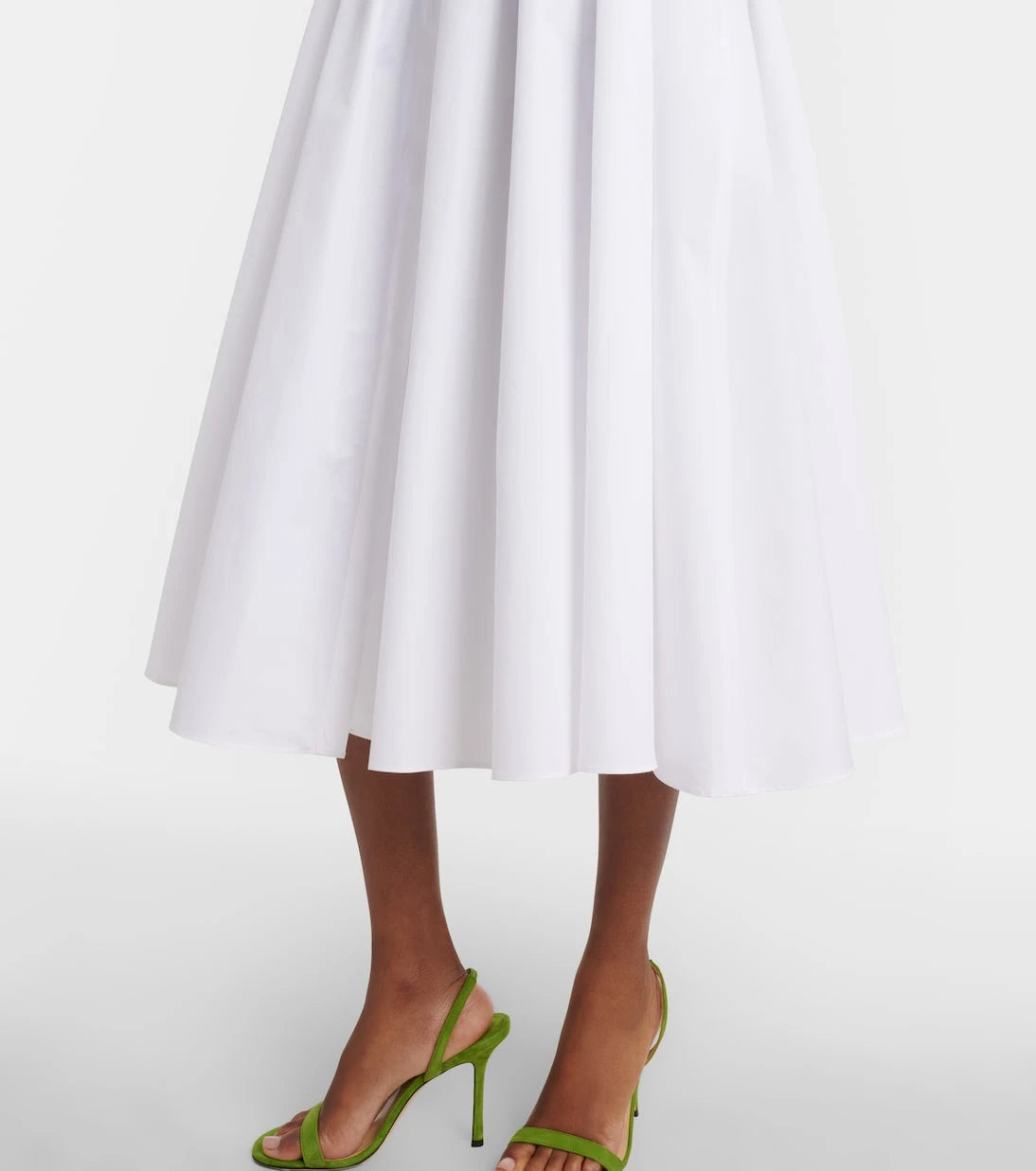 'S Max Mara - Pleated cotton poplin shirt dress