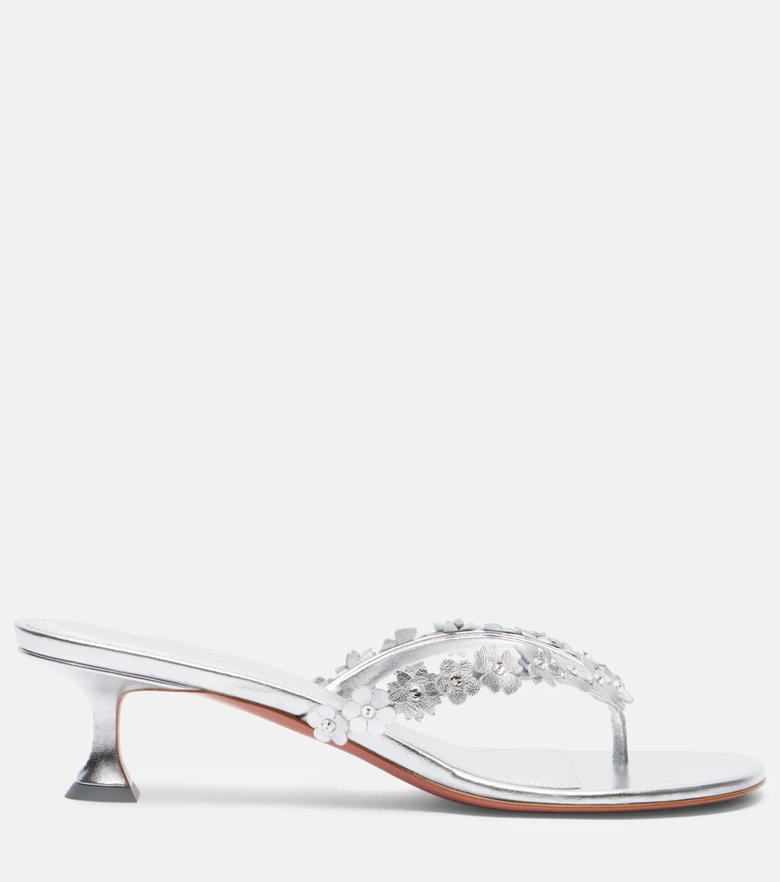 Amina Muaddi - Janis embellished leather thong sandals