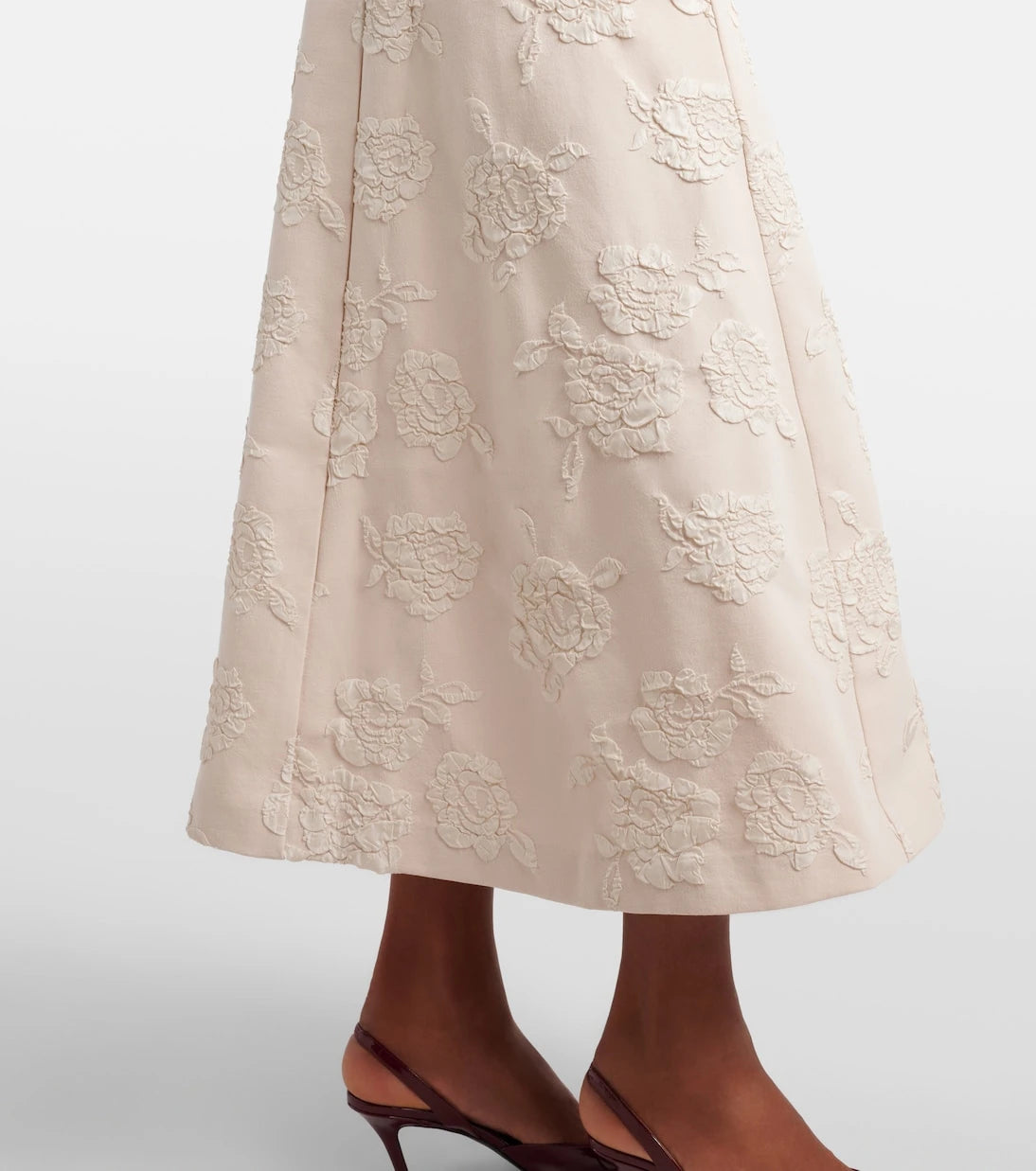 Rotate - Floral jacquard midi dress