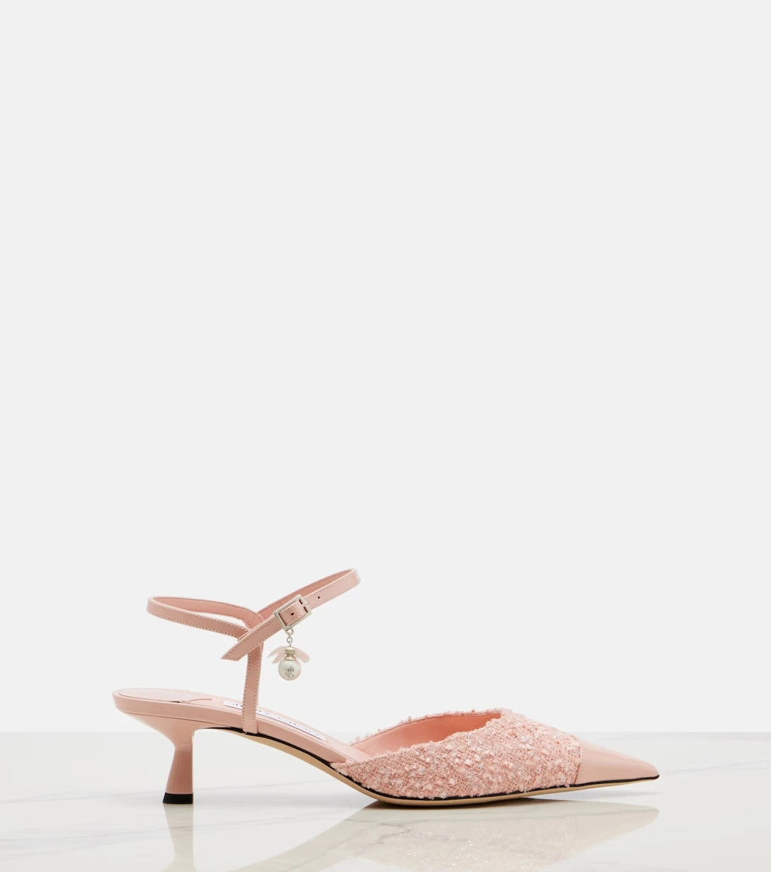 Jimmy Choo - Aren tweed slingback pumps