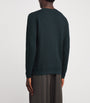 John Smedley Green Merino Wool Textured Sweater