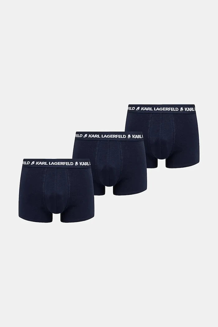 Karl Lagerfeld pamuklu elastan erkek boxer 3'lü