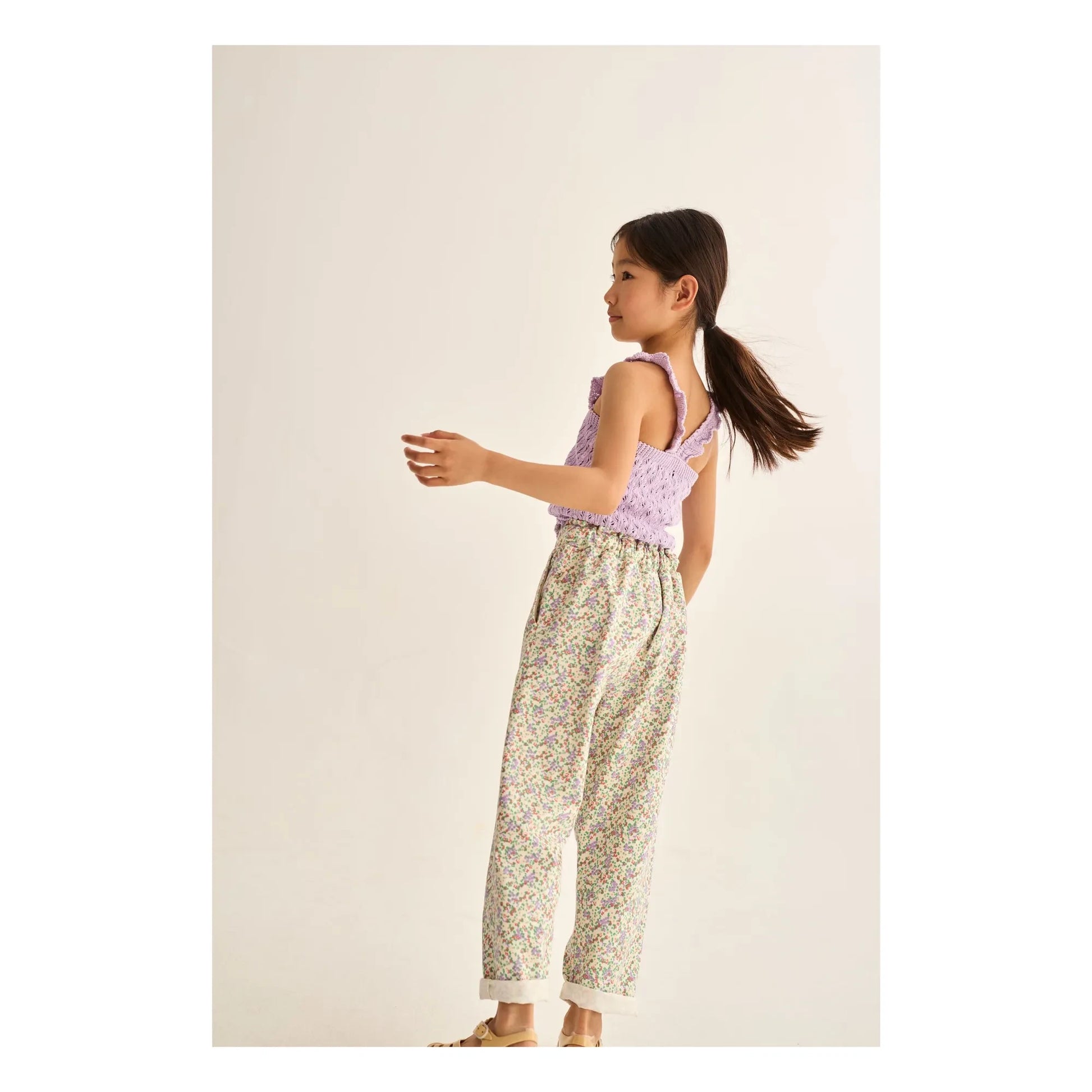 Cozmo - Paola Fleuri Pants | Ecru