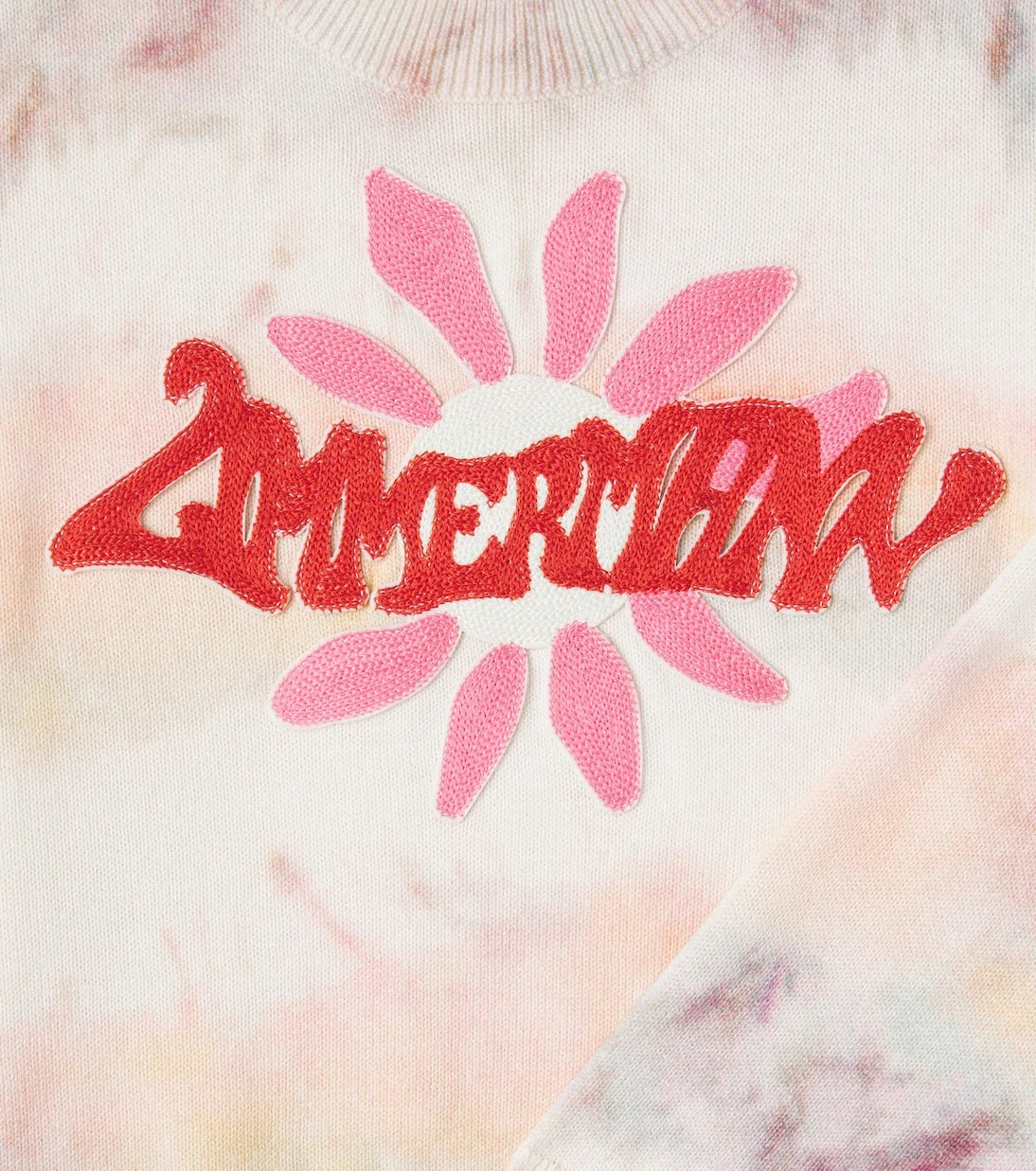 Zimmermann Kids - Embroidered tie-dye cotton sweatshirt