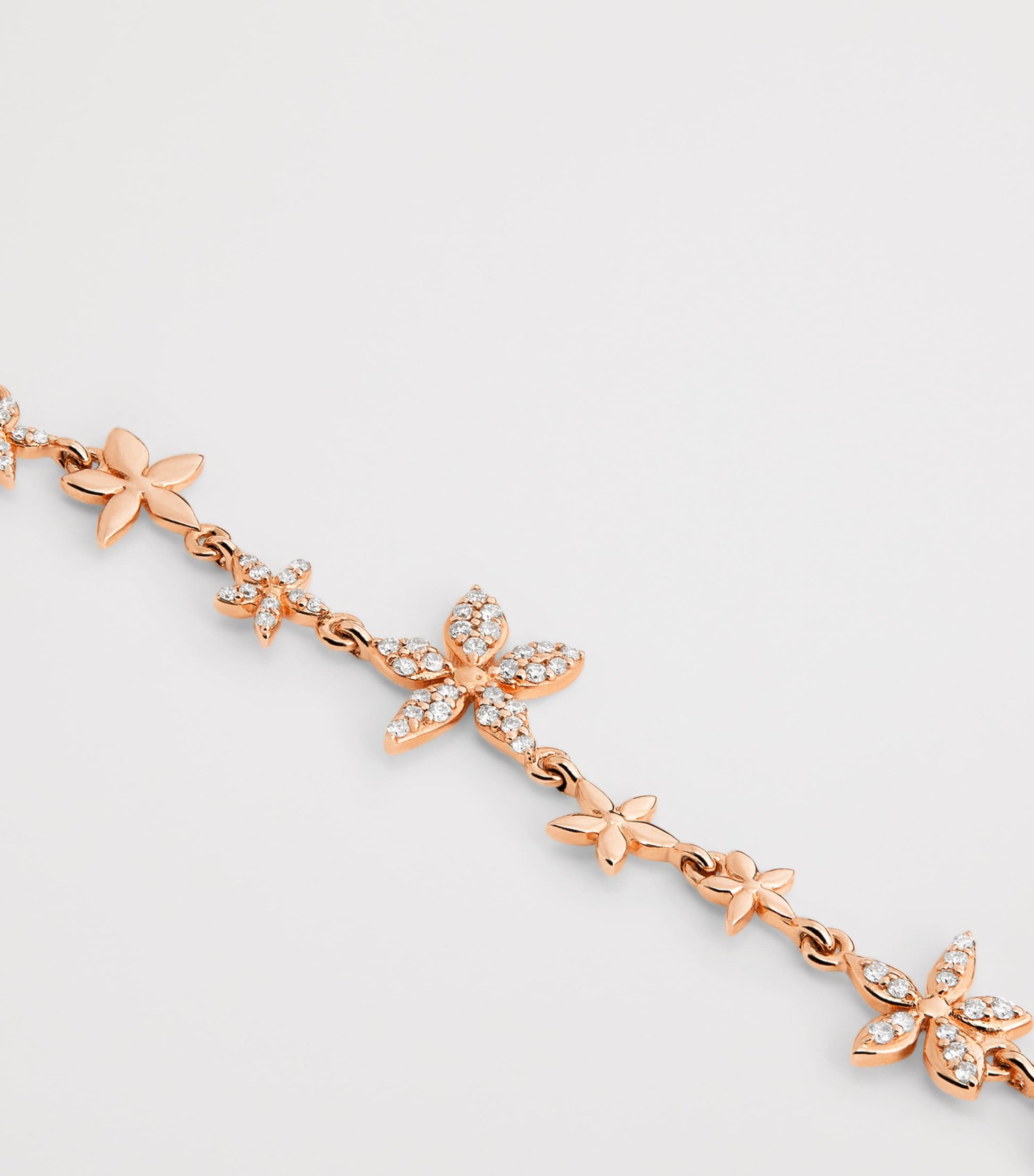 Rose Gold and Diamond Apple Seed Bracelet