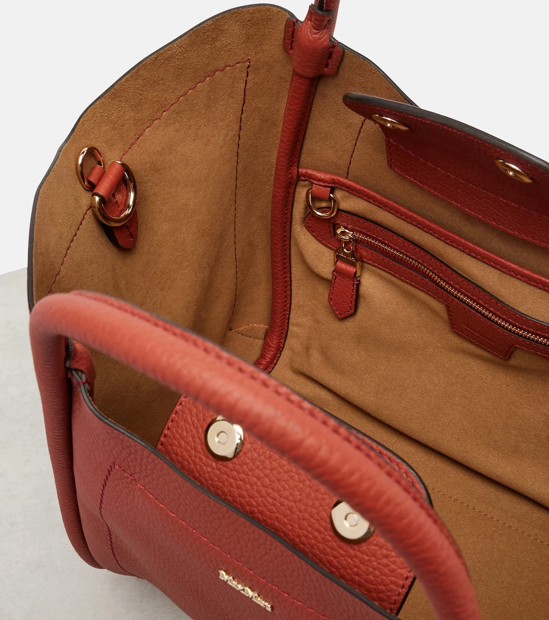 Max Mara - Marine Small leather tote bag