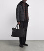 Yves Salomon Grey Wool-Silk Mink-Trim Puffer Jacket