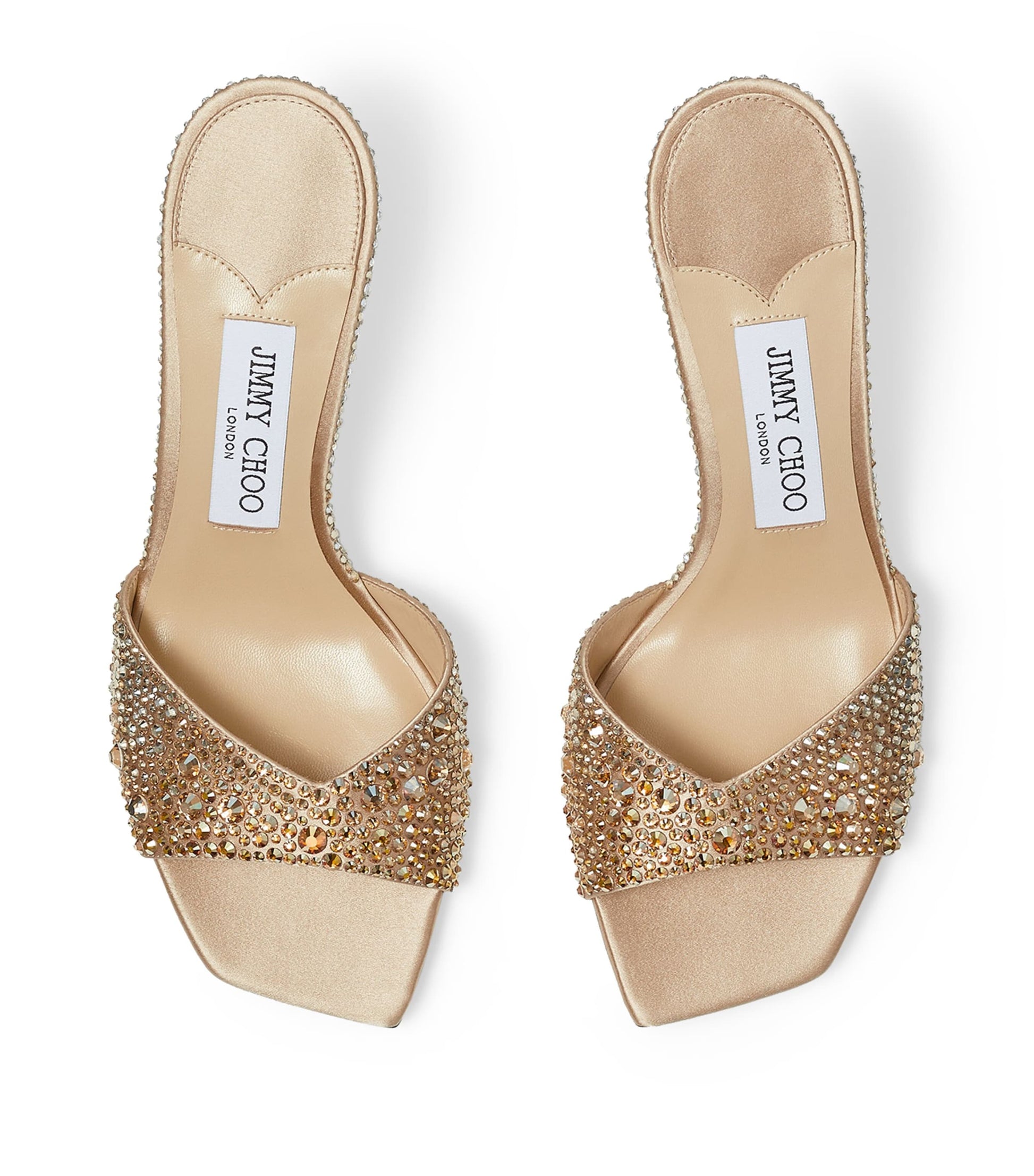 Jimmy Choo Multi Skye 70 Rhinestone-Embellished Mules