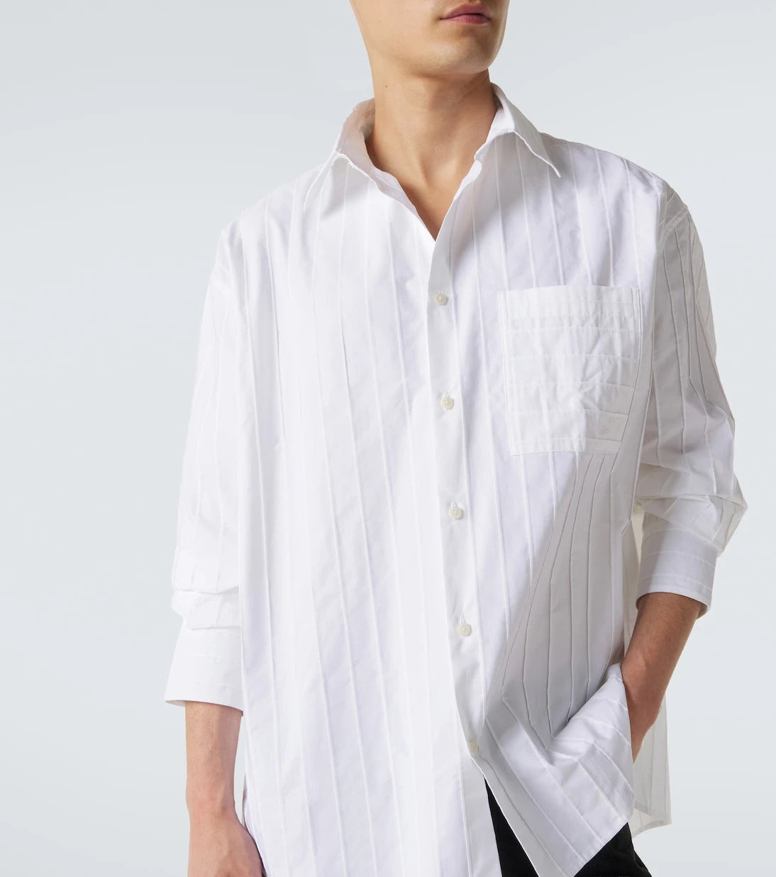 Jacquemus - Camargue embroidered striped cotton shirt