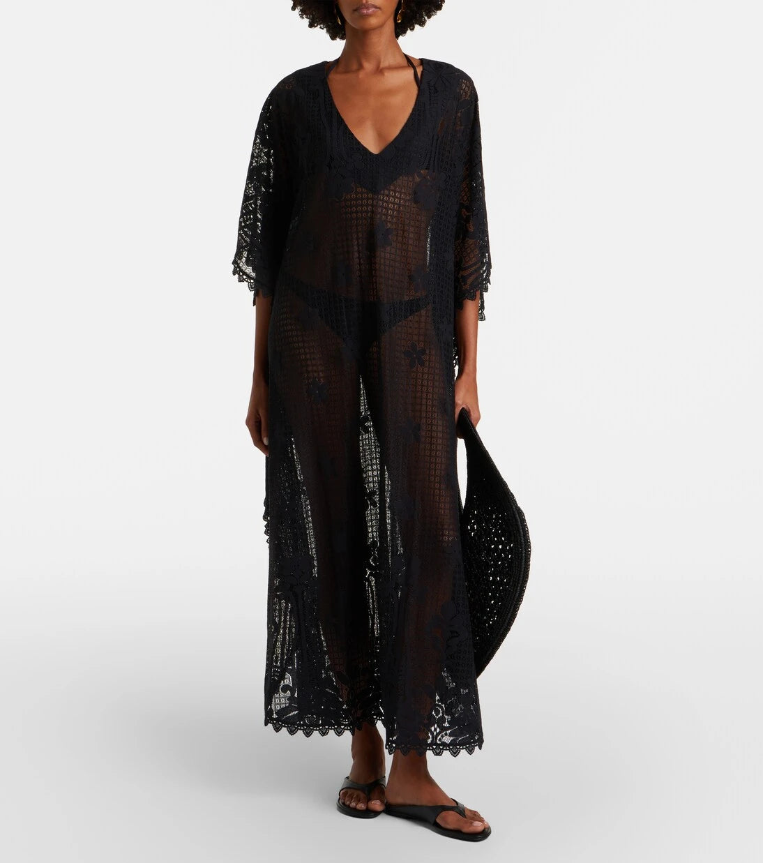 Melissa Odabash - Yasin cotton-blend lace kaftan