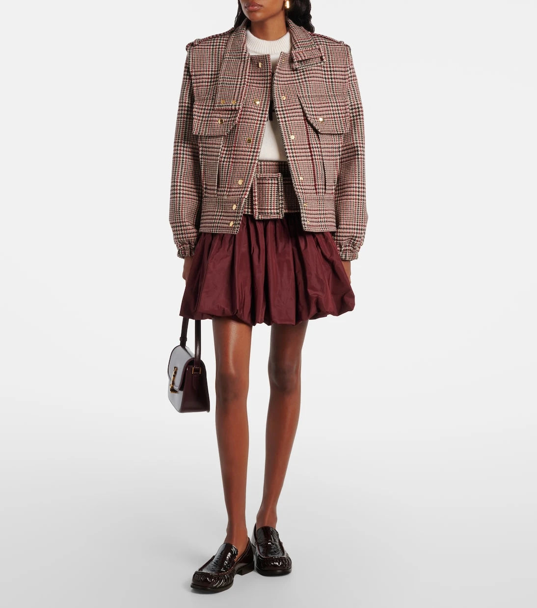 Patou - Checked virgin wool jacket