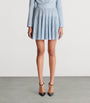 Balmain Blue Knit Mini Skirt