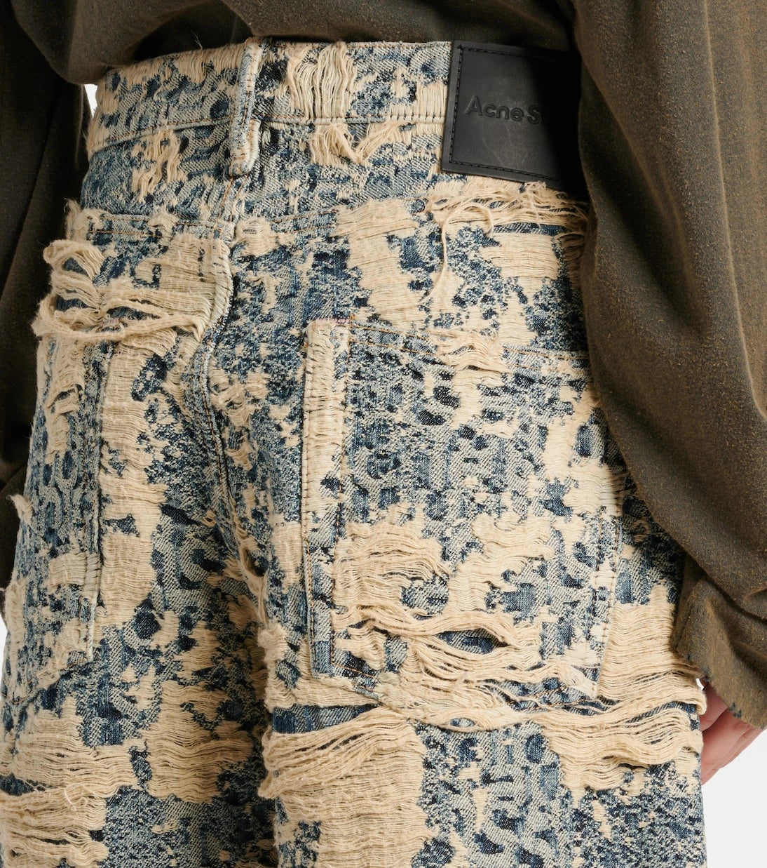 Acne Studios - 1981 Monogram distressed wide-leg jeans