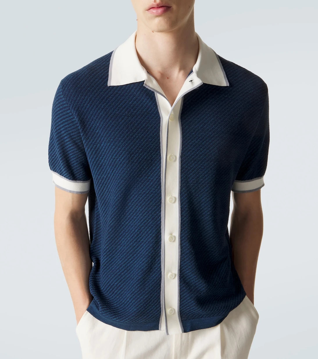 Brioni - Linen, cotton, and silk shirt