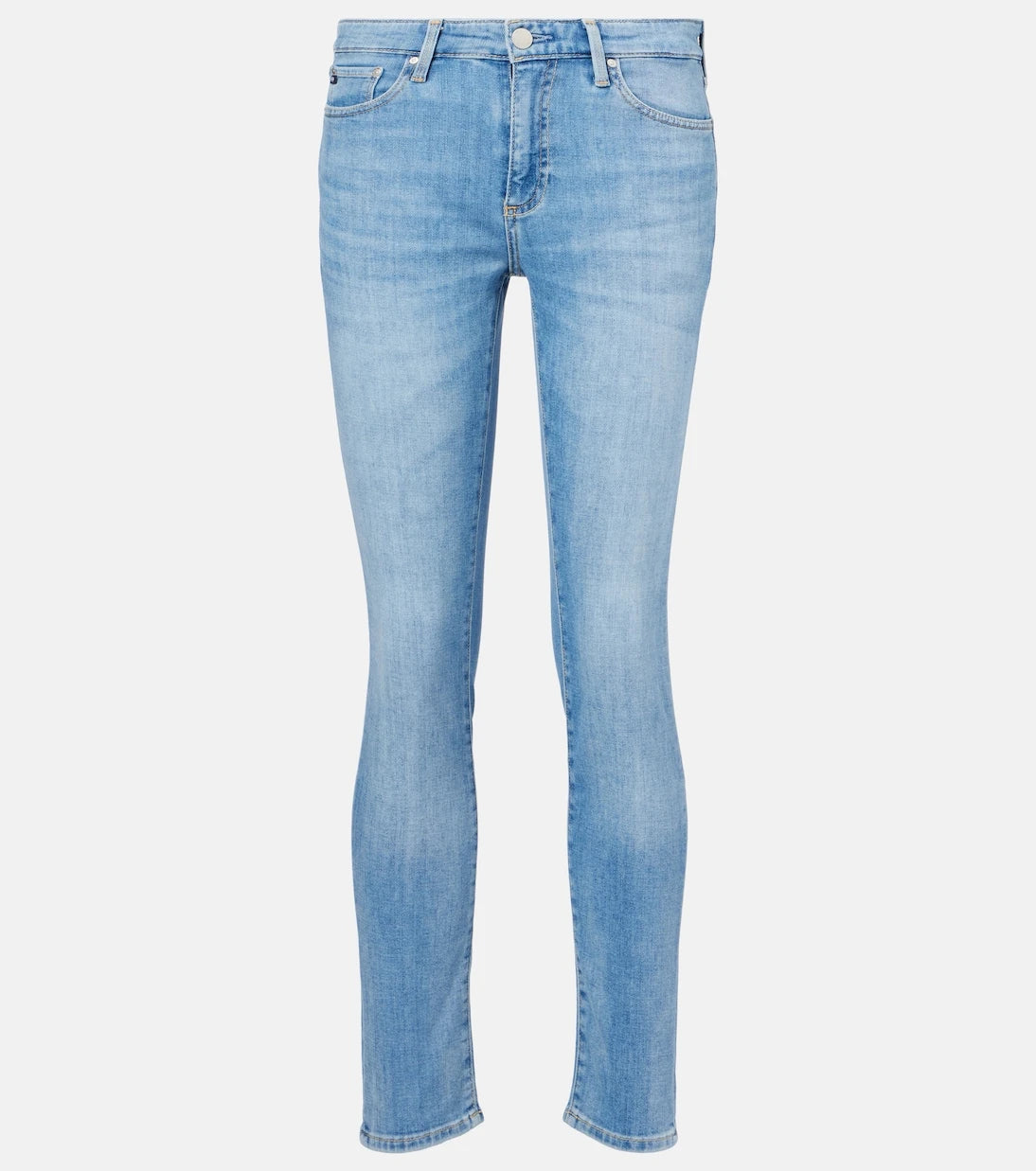 AG Jeans - بنطلون جينز سكيني برايمر أنكل متوسط الارتفاع