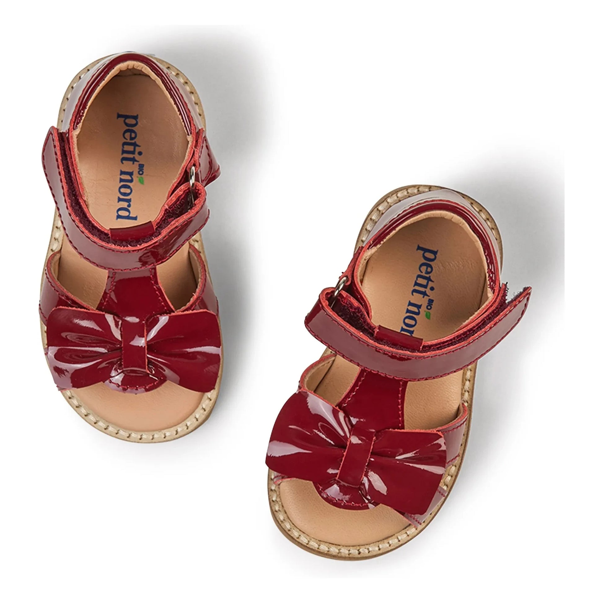 Petit Nord - Sandals Gry  | Cherry red