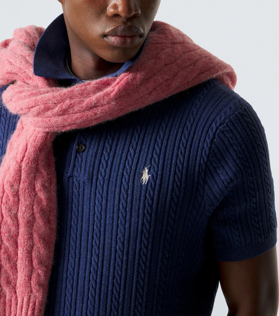 Polo Ralph Lauren - Cable-knit cotton polo sweater